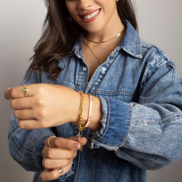 Anillo con piedra Malaquita