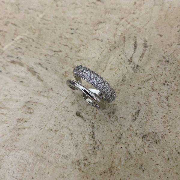 Midnight Silver Ring