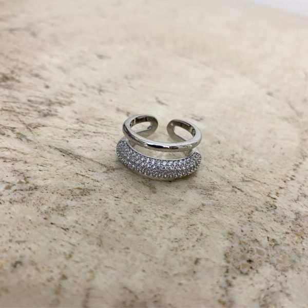 Midnight Silver Ring