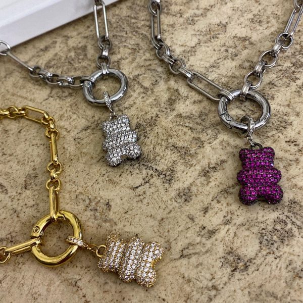 Teddy Chunky Necklace Silver