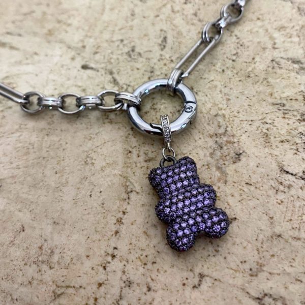 Teddy Chunky Necklace Silver