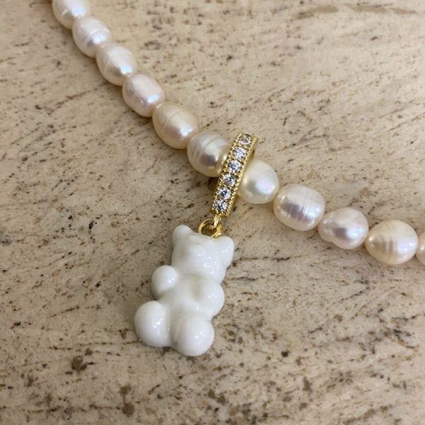 Pearl Teddy Necklace