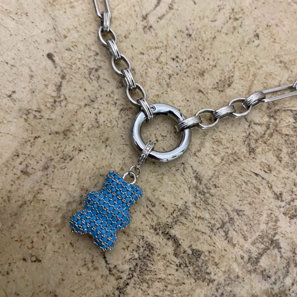Teddy Chunky Necklace Silver