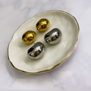 Aretes chunky en forma de media luna resistentes al agua waterproof