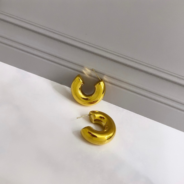 argollas extra chunky resistentes al agua, waterproof.