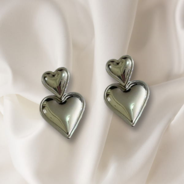 Aretes de corazones a prueba de agua waterproof
