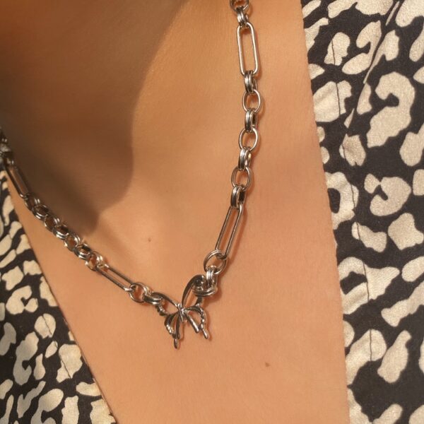 Chunky Butterfly Necklace