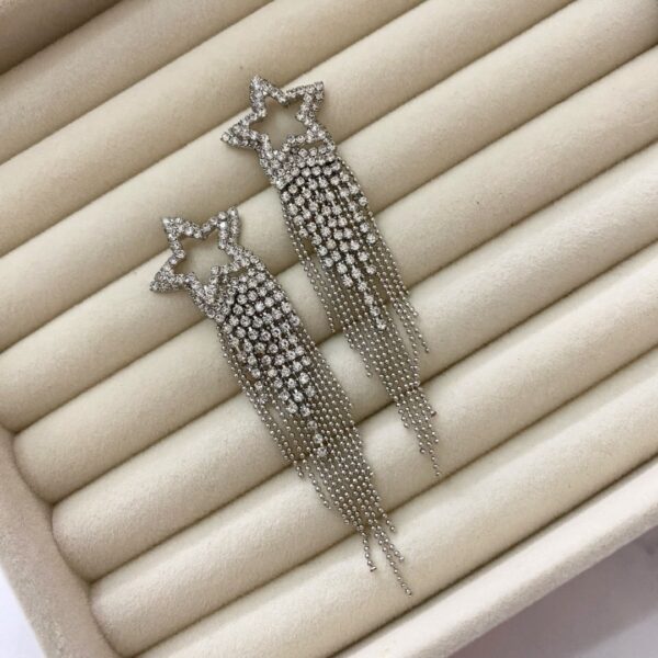 Star Party Silver Earrings