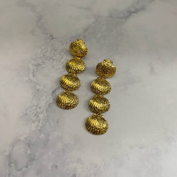 Golden Seashell Earrings