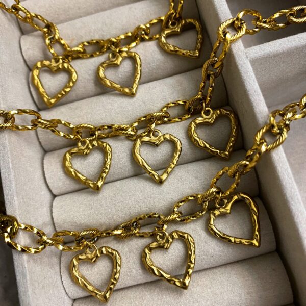 Trio Hearts Necklace