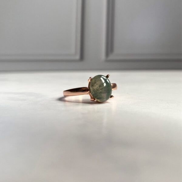 Ágata Golden Rose Ring