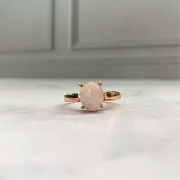 Cuarzo Rosa Golden Ring